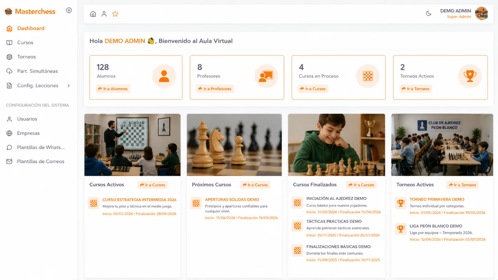 Masterchess: migración y rediseño de plataforma e-learning de ajedrez